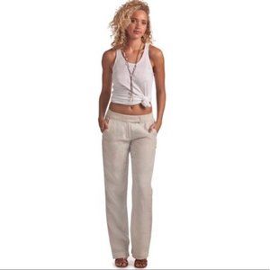 NWOT Island Company 100% Linen Long Pants summer beach resort wear travel